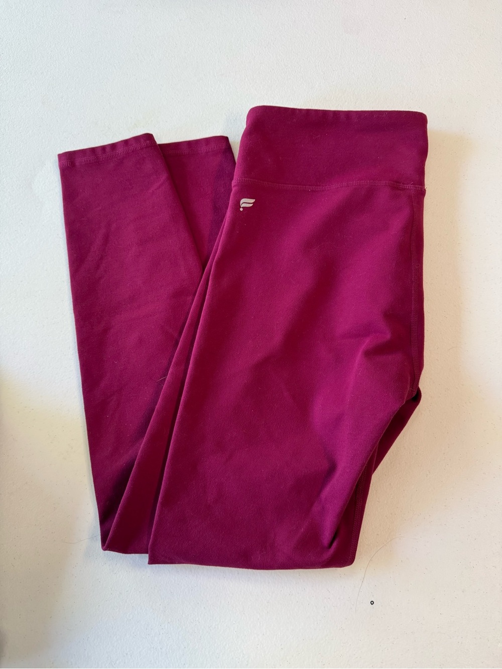 Fabletics Deep Magenta Performance Leggings 7/8 length